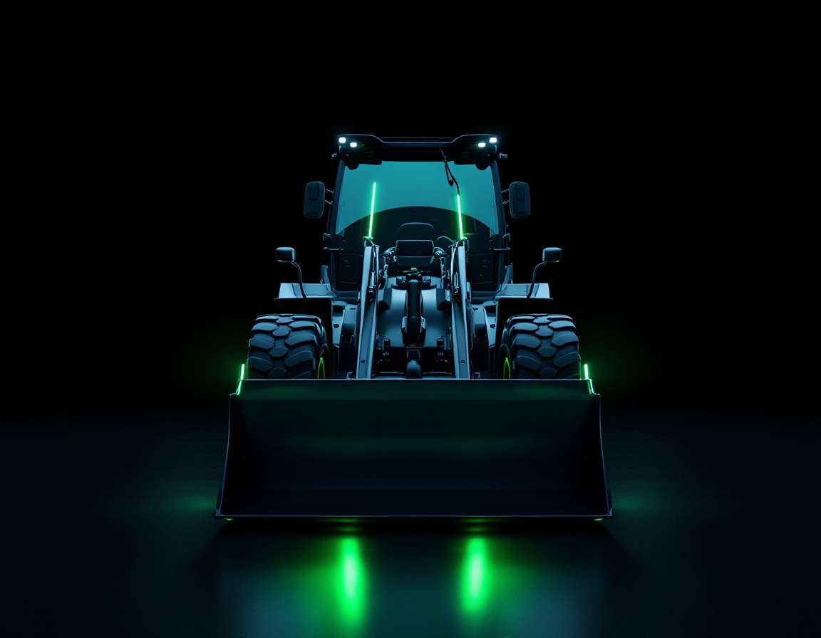 BuildPro PL-X7 — futuristic electric wheel loader